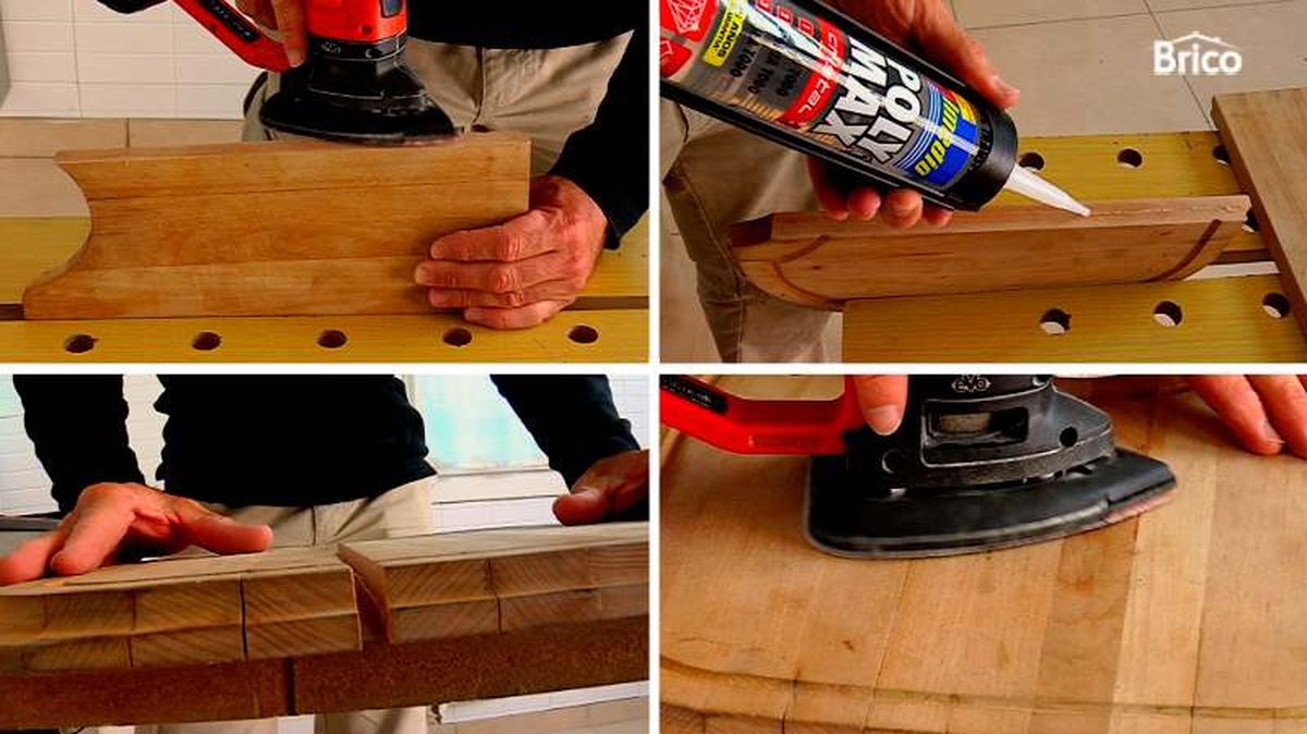 Pasos para arreglar una tabla de madera partida