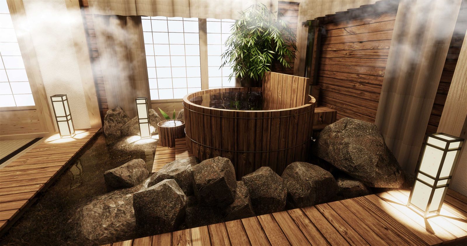 Baño japonés tradicional.