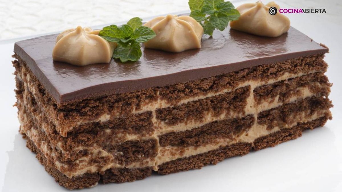 Chocotorta argentina, la tarta de chocolate y dulce de leche por Karlos Arguiñano