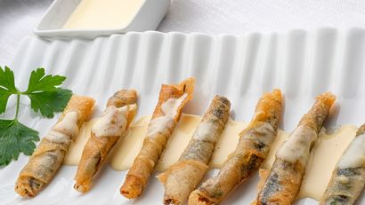 Anchoas fritas en pasta brick, receta de Karlos Arguiñano