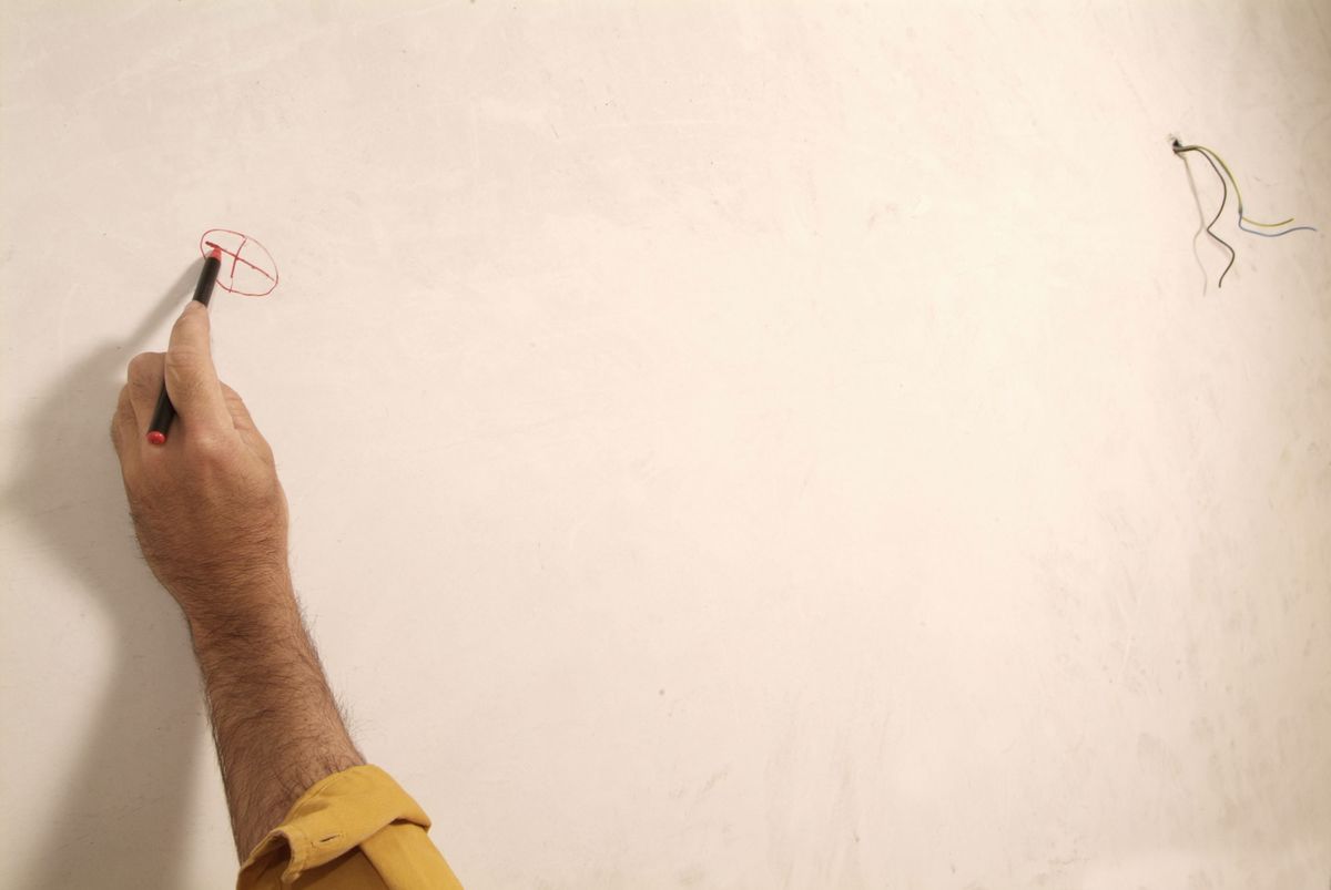 Instalación para nuevo punto de luz paso 1