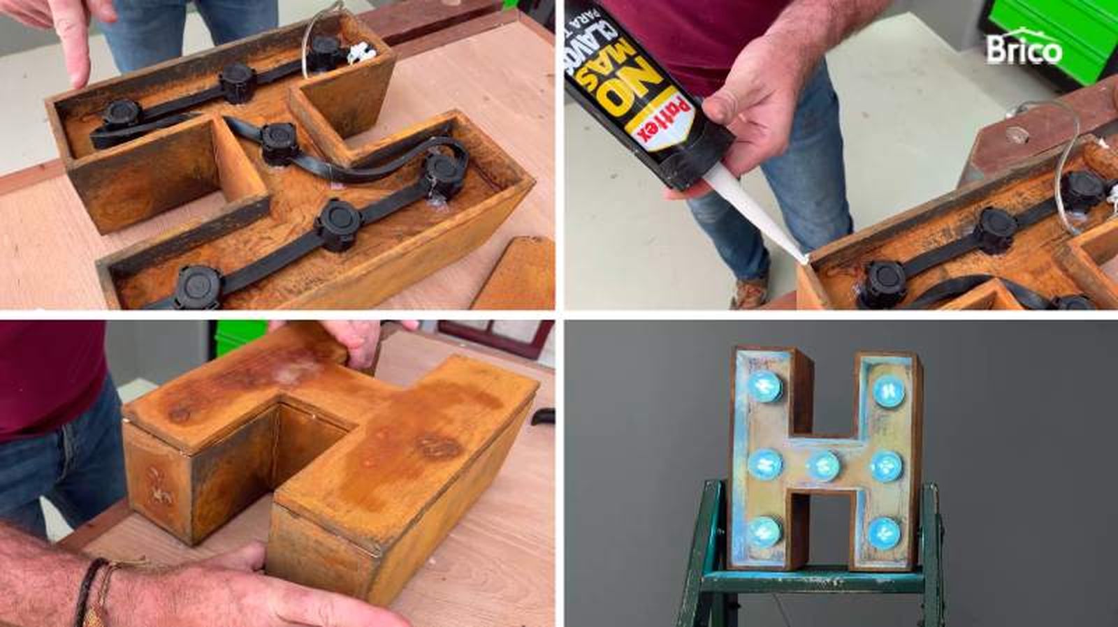 Pasos finales para hacer letras de madera Pasos finales para hacer letras de madera