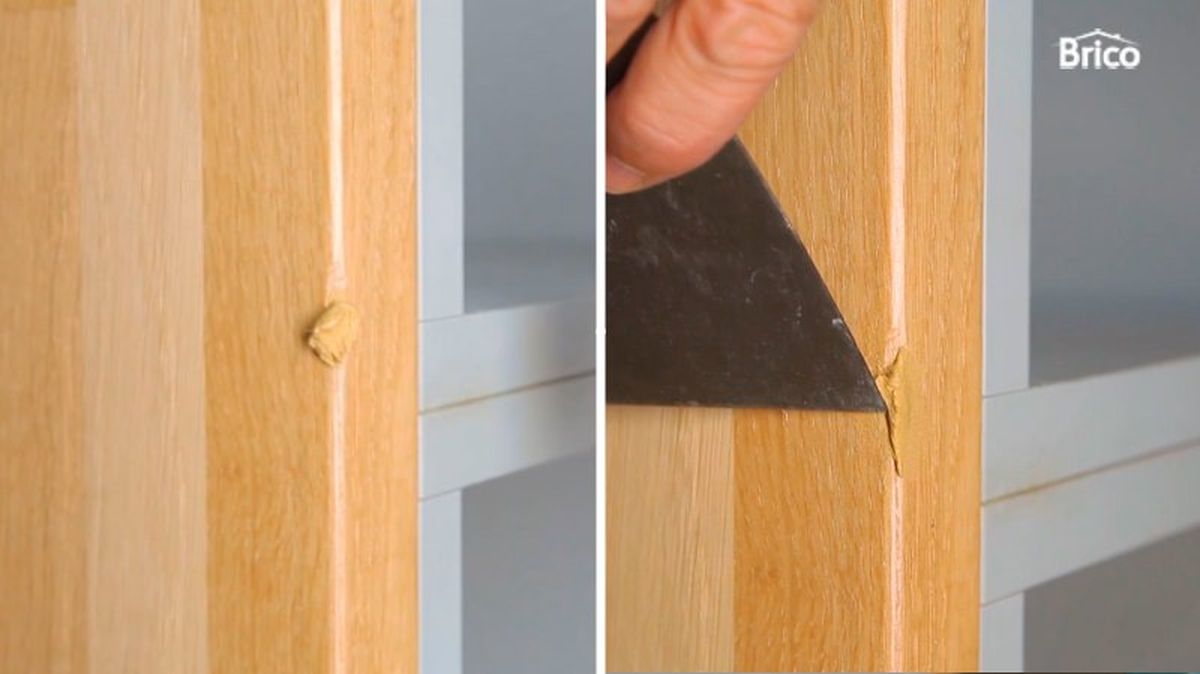 Aplicar la masilla por el desperfecto