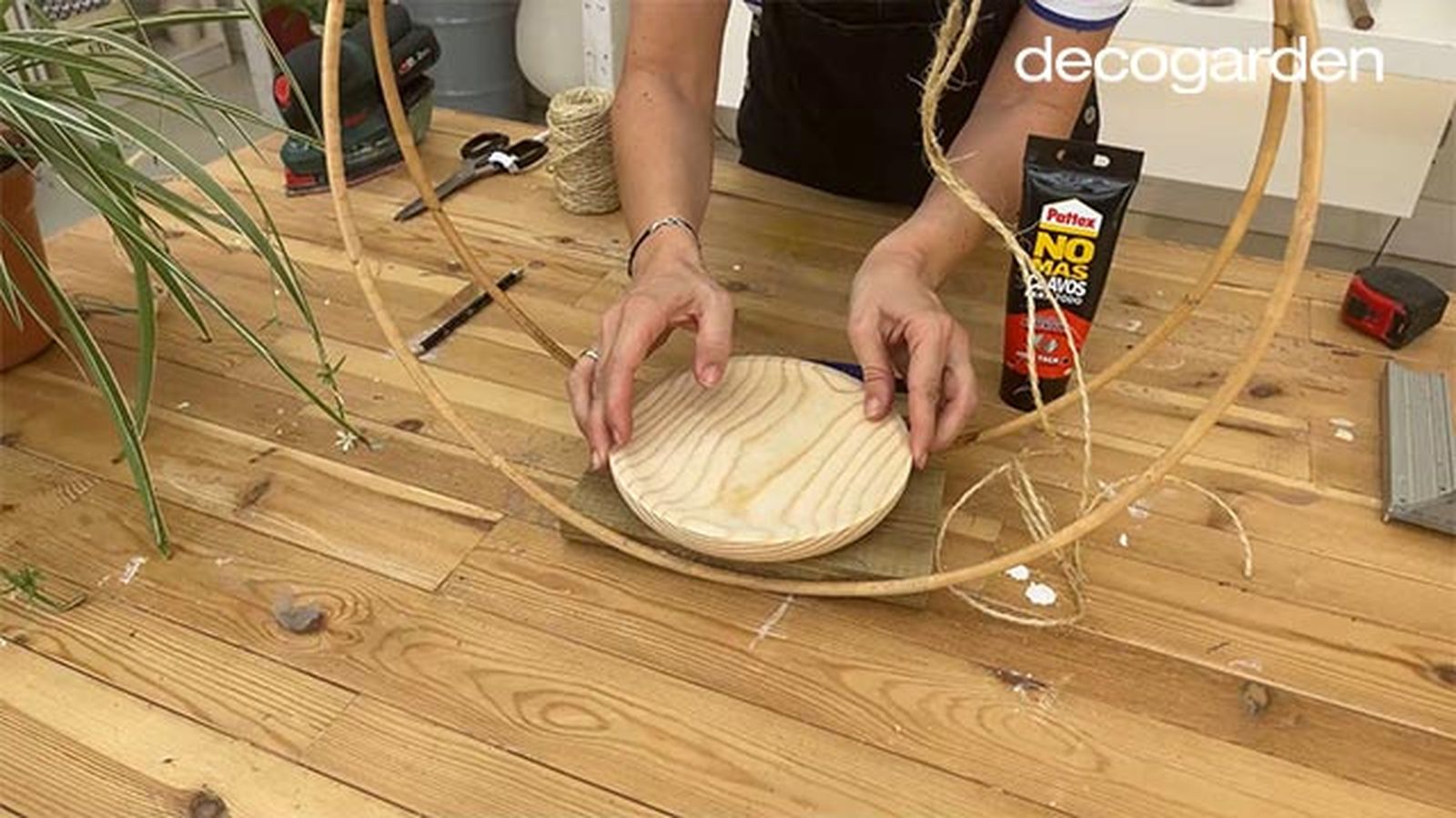 hacer soporte colgar plantas interior paso 10 hacer soporte colgar plantas interior paso 10