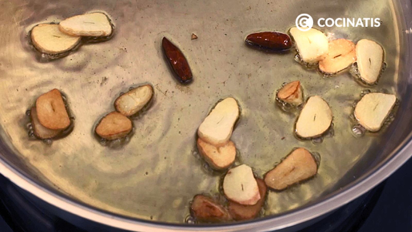 Receta de gambas al pil pil  paso 2