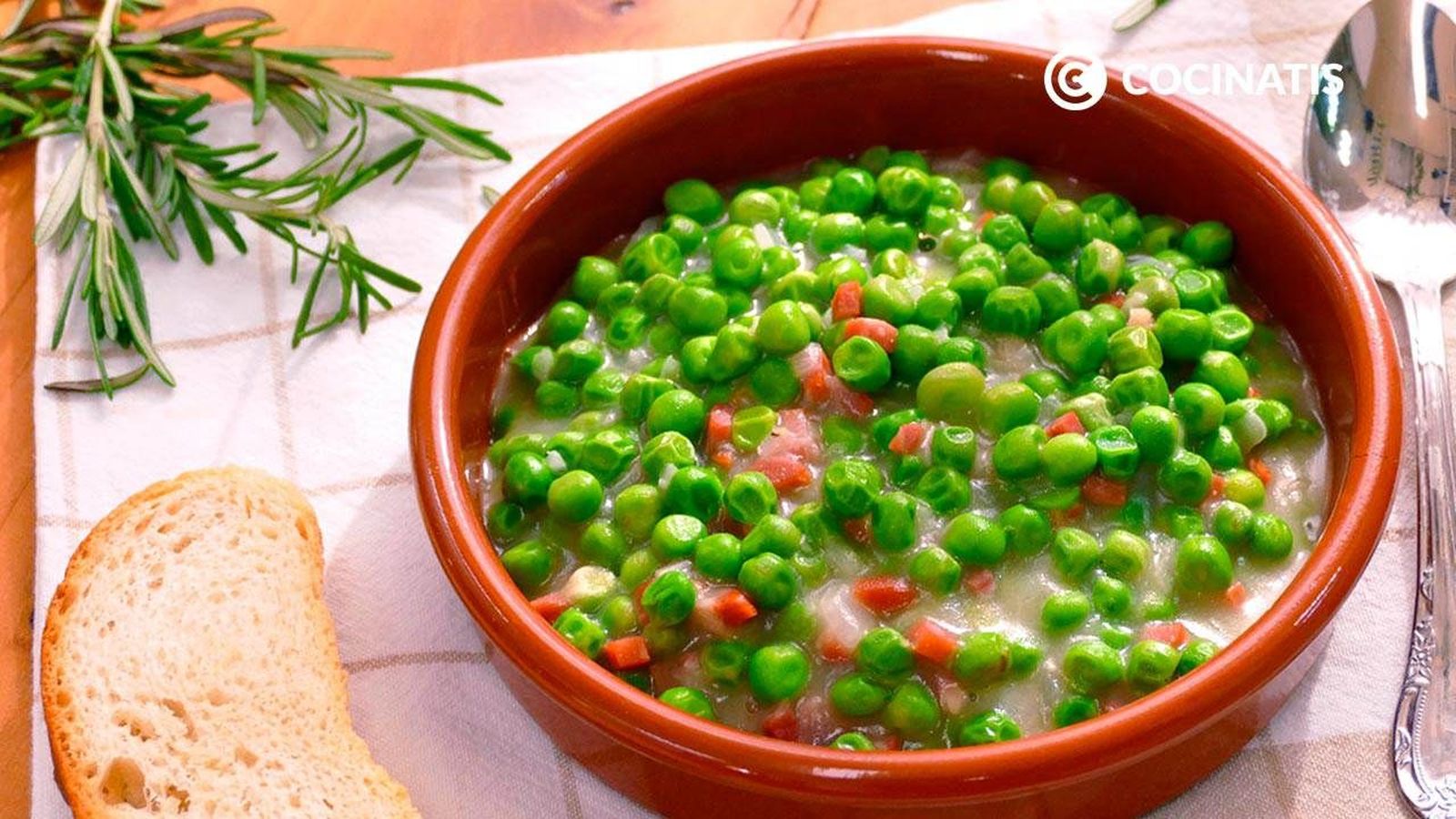Guisantes con jamón