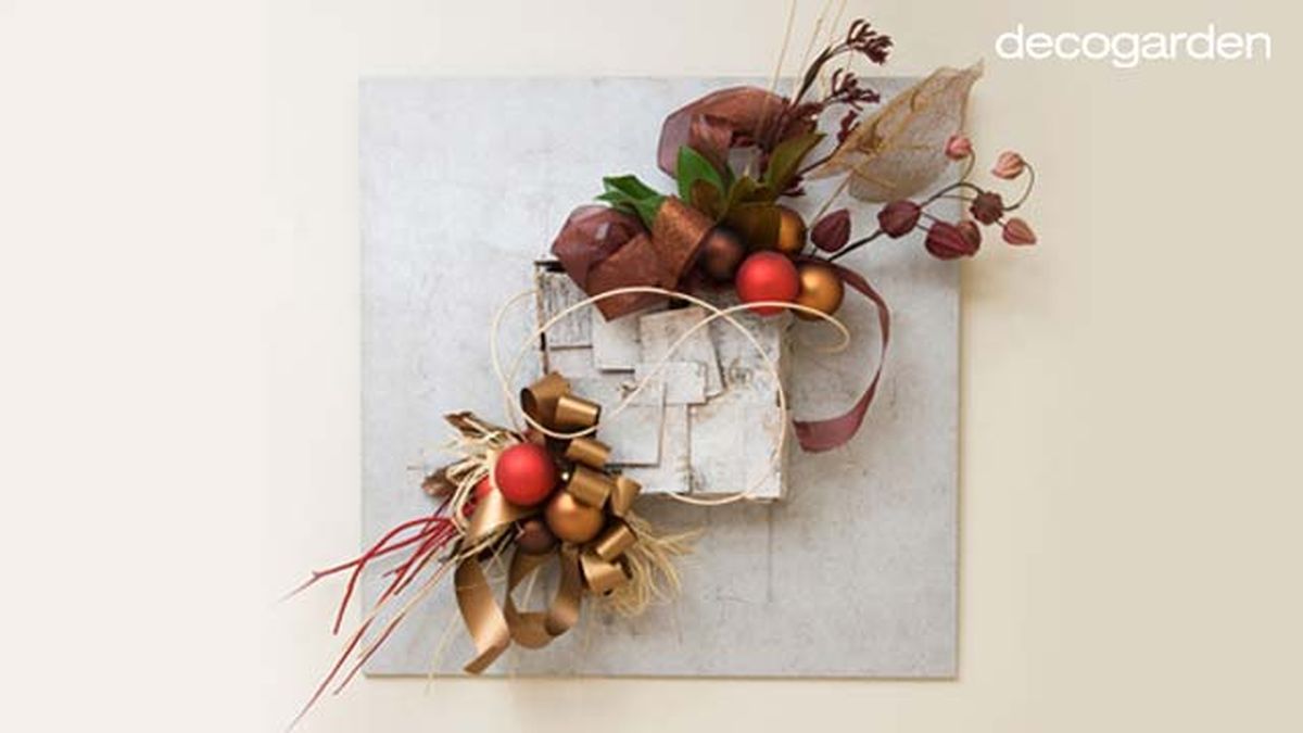 adorno navideno para decorar la pared paso 8