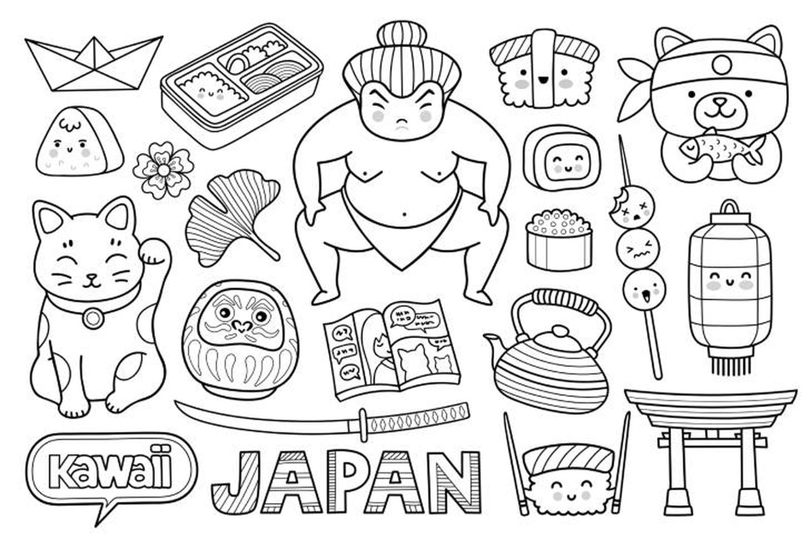 dibujos japoneses kawaii 1