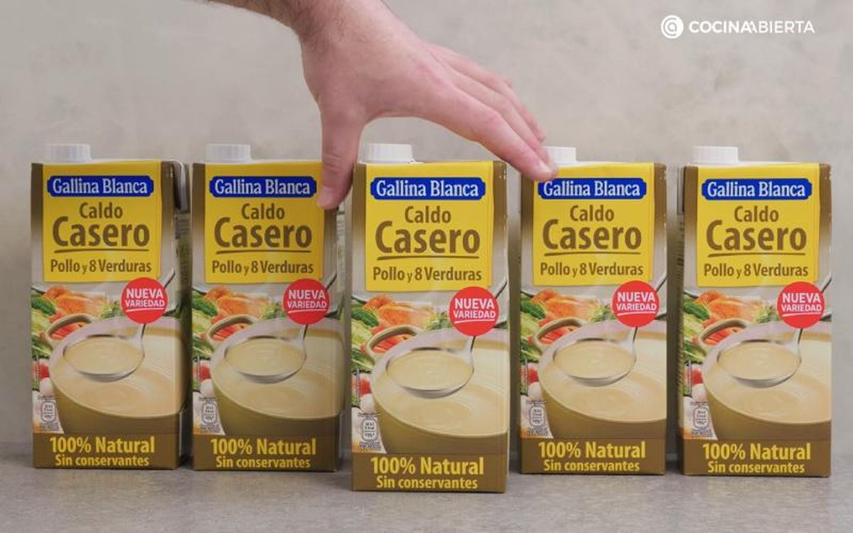 Garbanzos con calabaza - Caldo Casero de Pollo y 8 Verduras 100% Natural Gallina Blanca