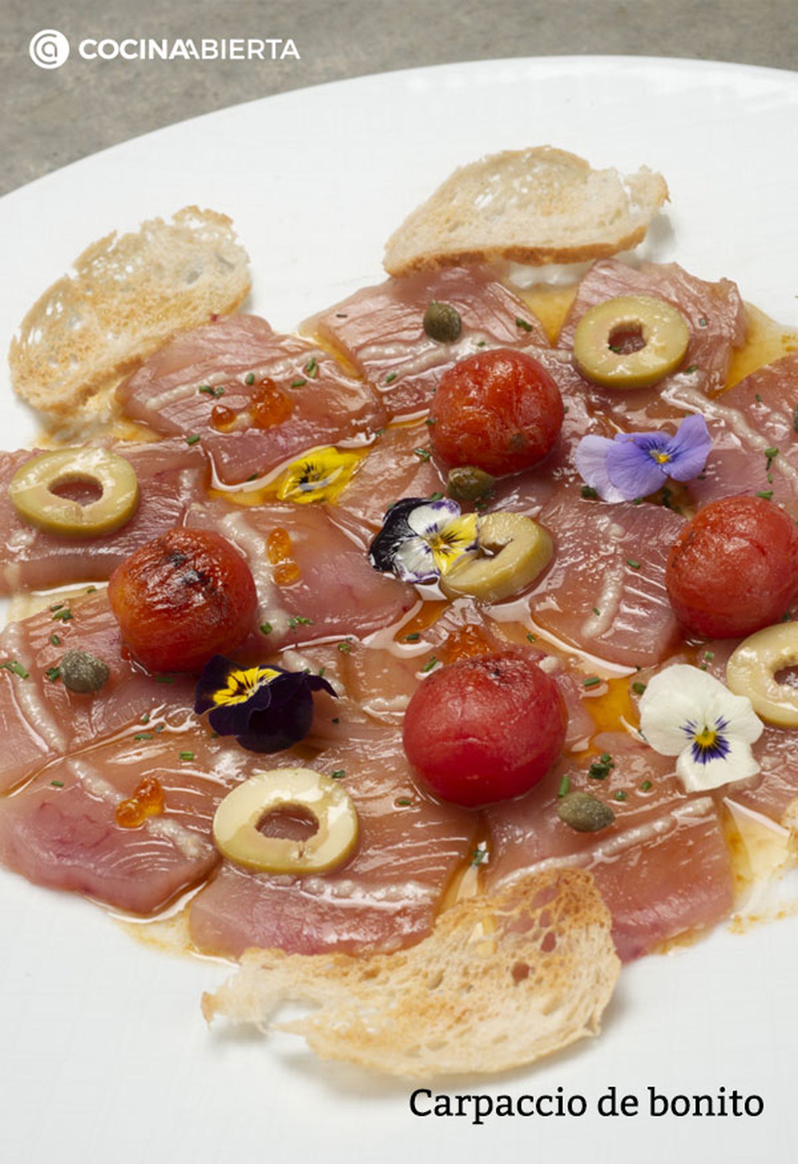 carpaccio de bonito v carpaccio de bonito v