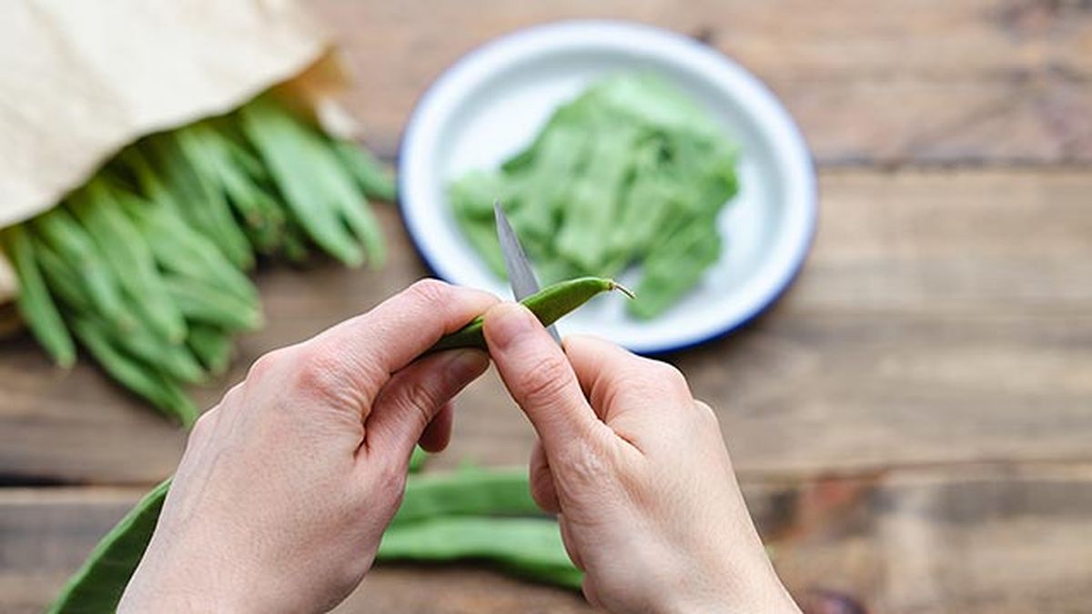 congelar judias verdes corte