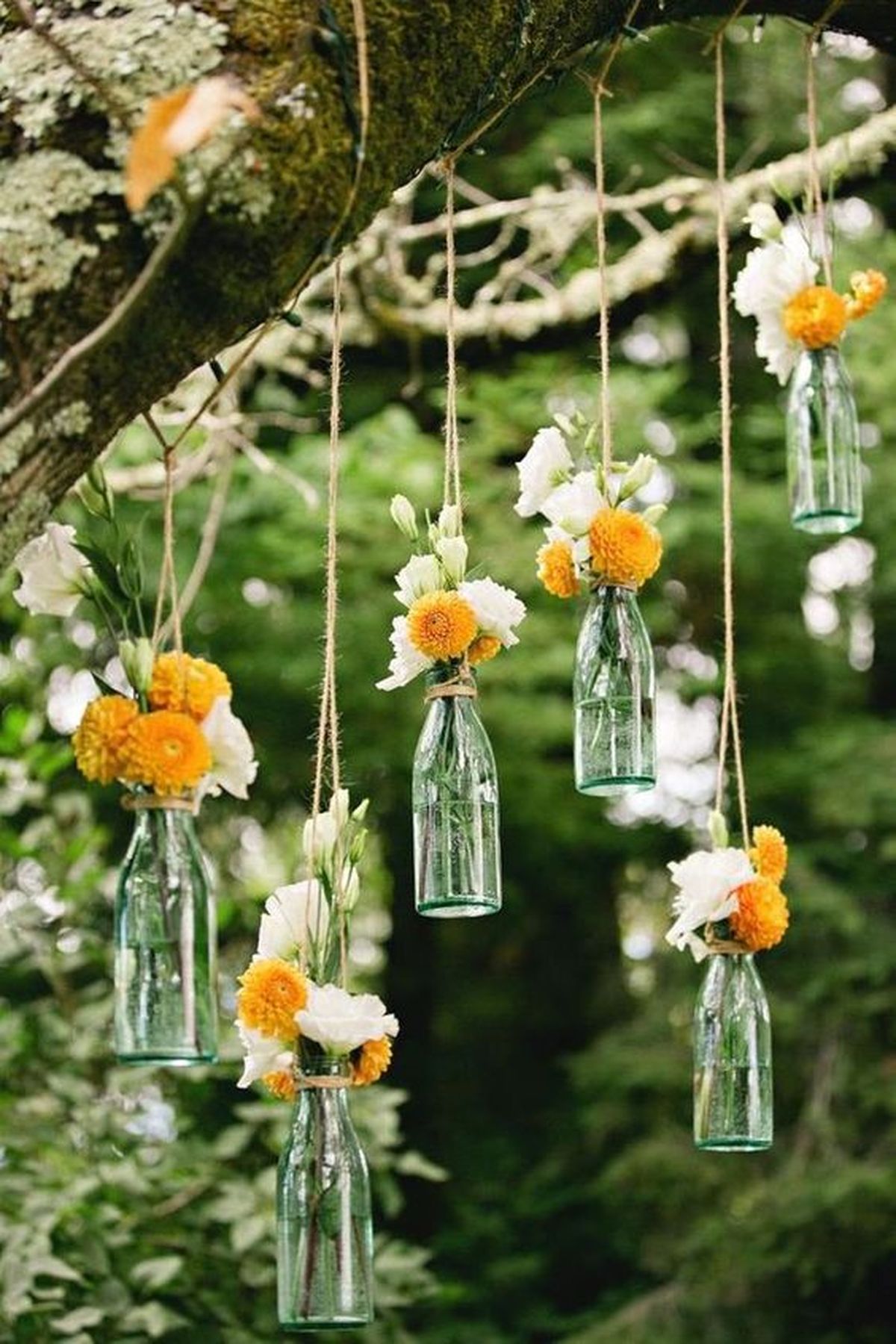 decoracion arboles boda aire libre en femenino