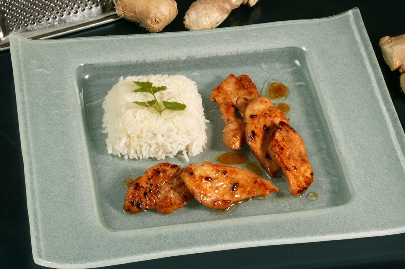 Pollo al jengibre