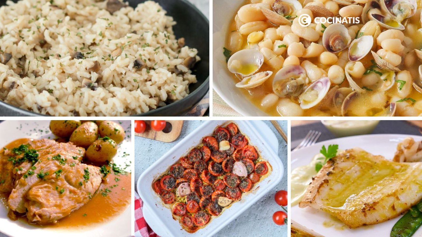 Recetas para menú semanal