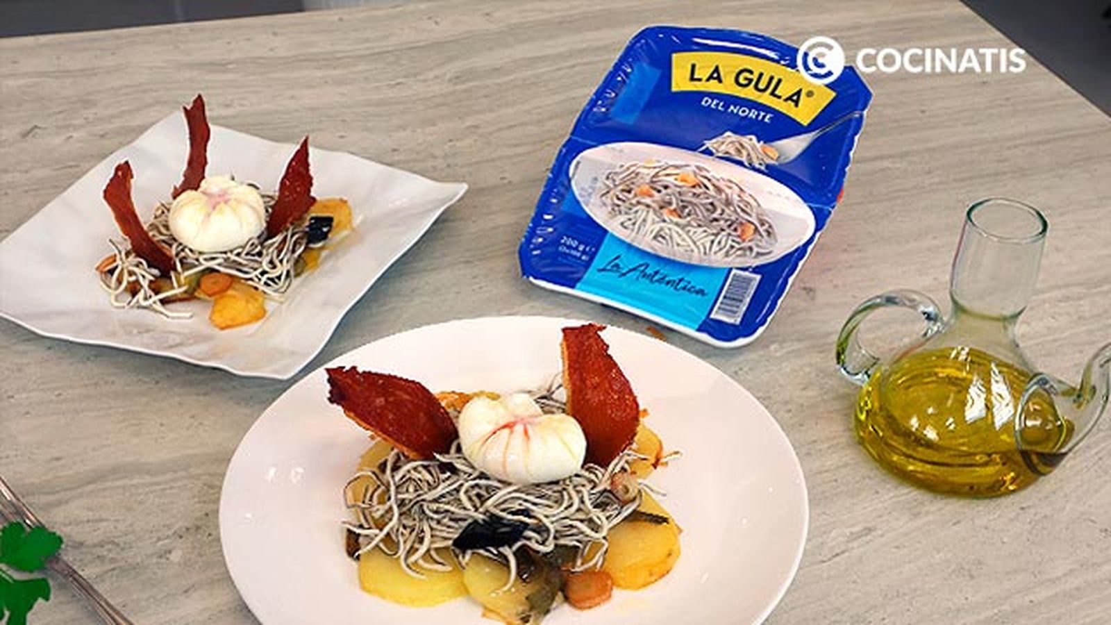 Receta de salteado de gulas y huevo flor paso 7 Receta de salteado de gulas y huevo flor paso 7