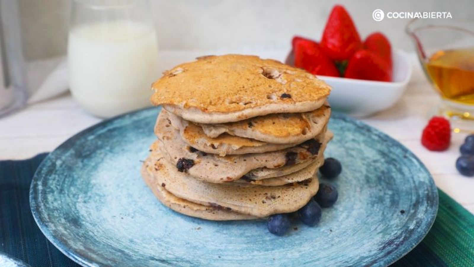 Tortitas de avena y chocolate Tortitas de avena y chocolate