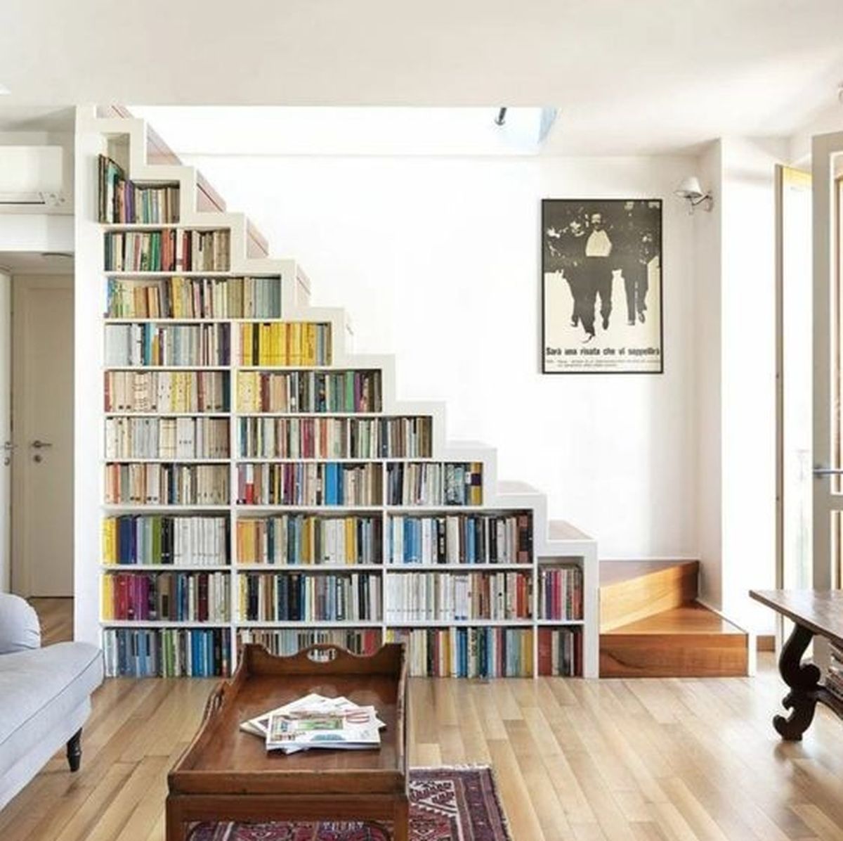 salones escaleras modernos libreria 2