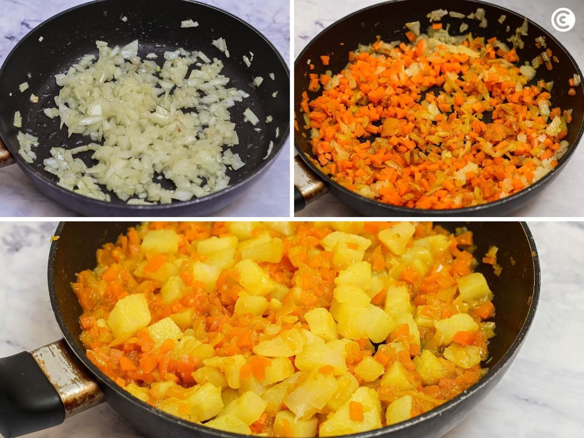 Relleno para las samosas vegetales
