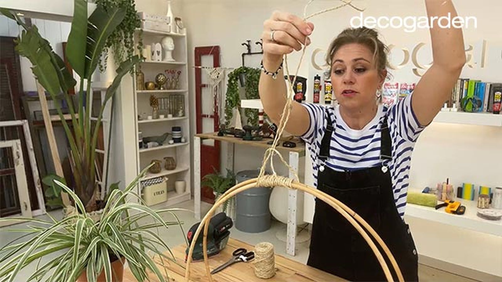 hacer soporte colgar plantas interior paso 9 hacer soporte colgar plantas interior paso 9