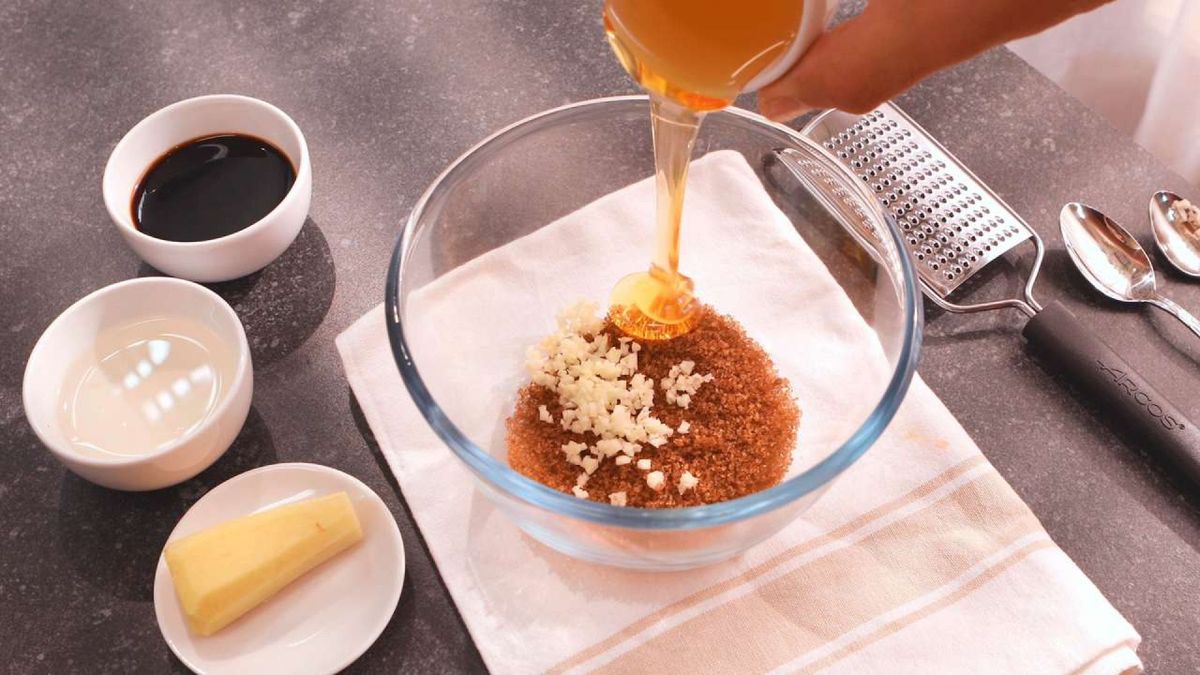 Pollo teriyaki   Paso 1