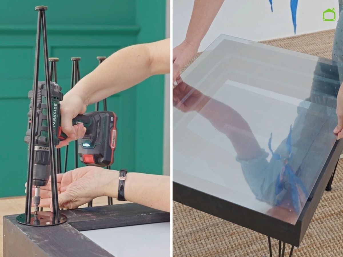 Atornilla las patas de la mesa