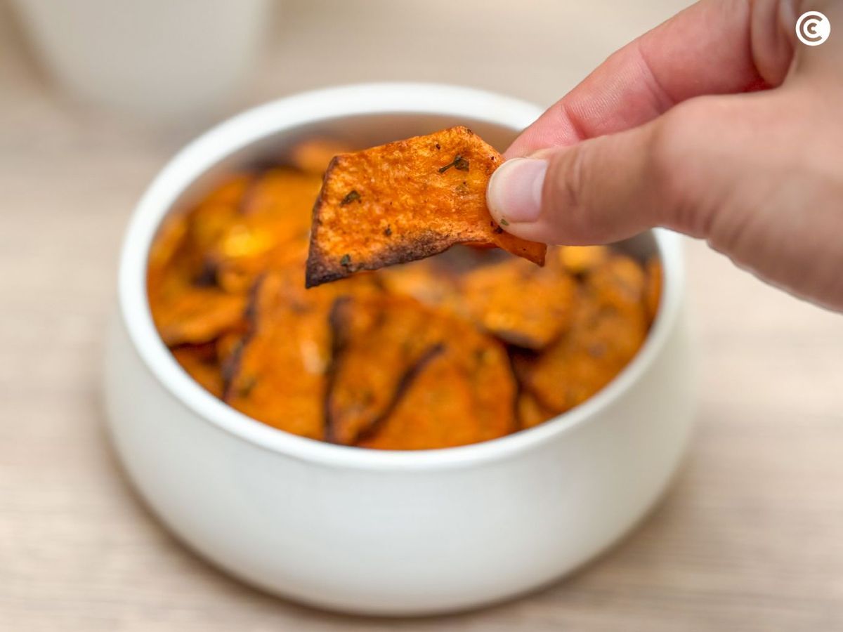 Chips de boniato crujietes