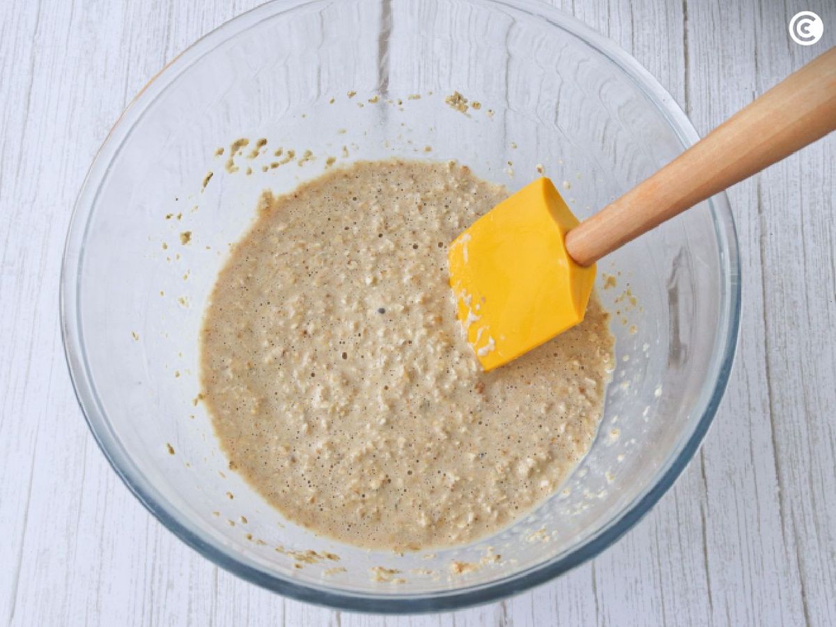 Masa para los gofres de avena