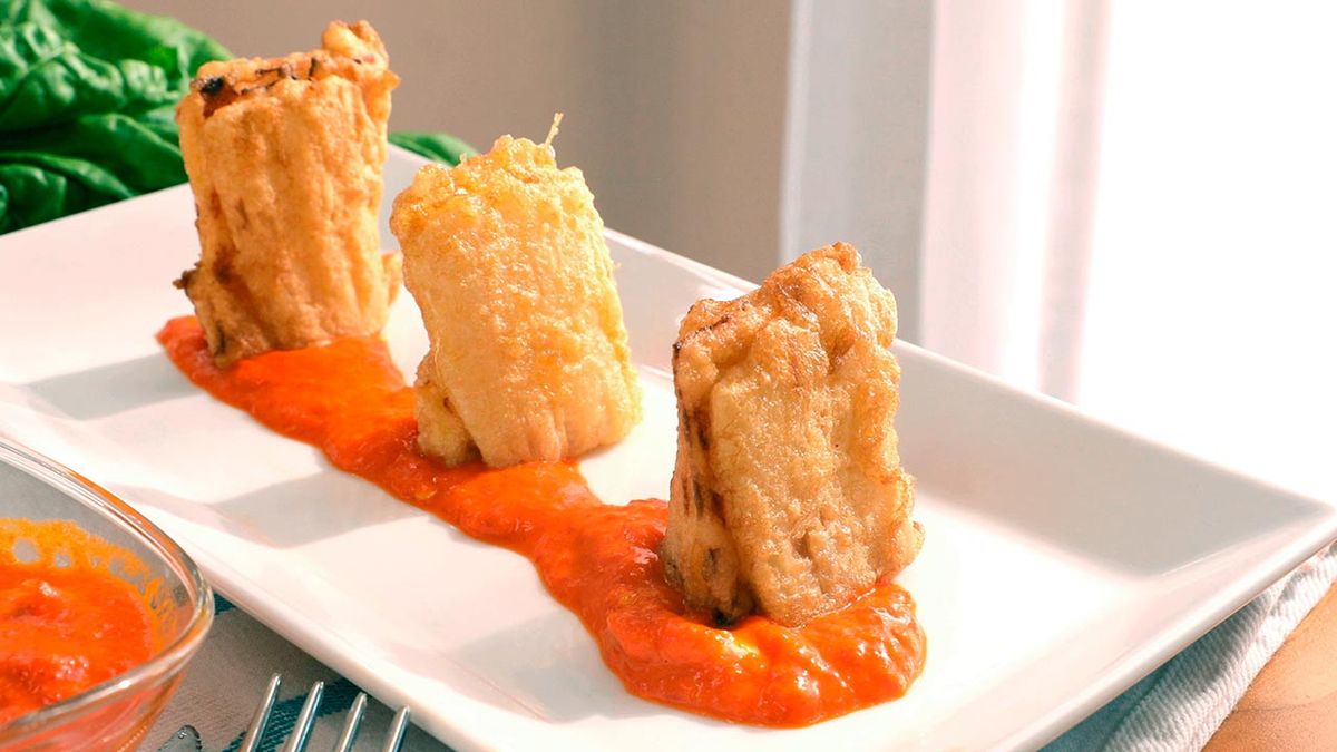 Pencas rellenas de jamón y queso