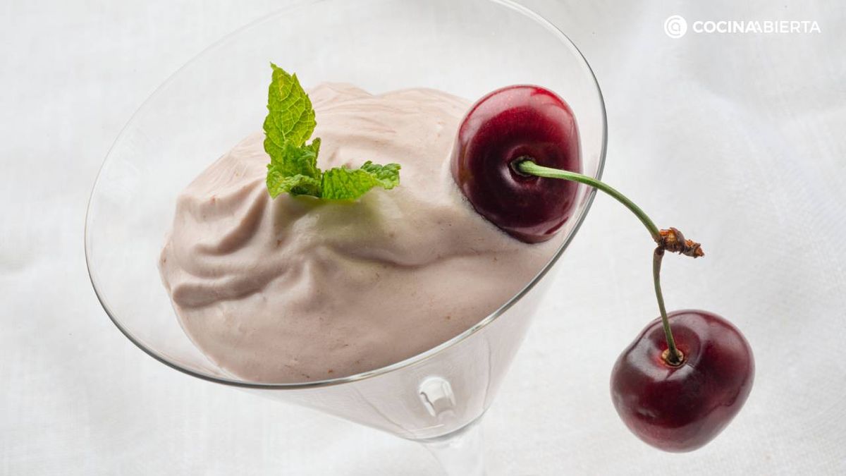 Receta de mousse de cerezas