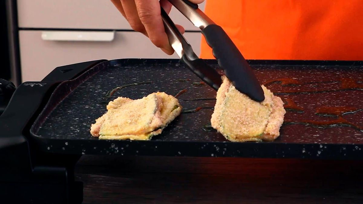 Receta de San Jacobos de calabacín   paso 4