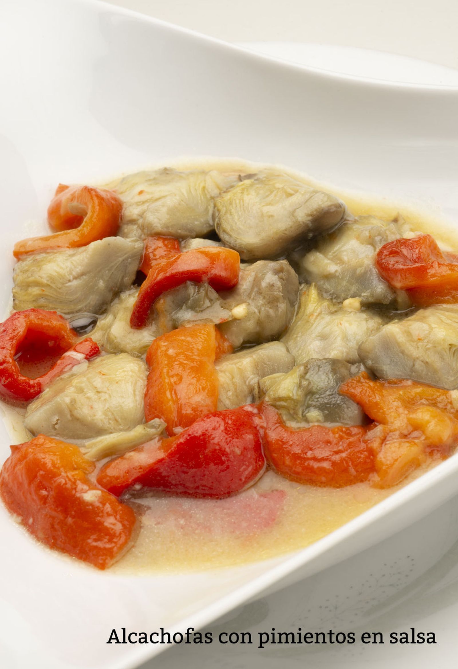 alcachofas con pimientos en salsa v alcachofas con pimientos en salsa v