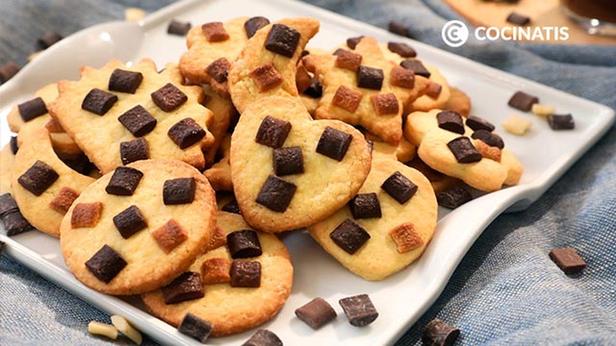 Receta de galletas de mantequilla y chocolate  paso 7