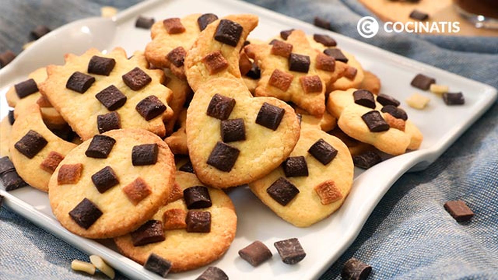 Receta de galletas de mantequilla y chocolate paso 7 Receta de galletas de mantequilla y chocolate paso 7