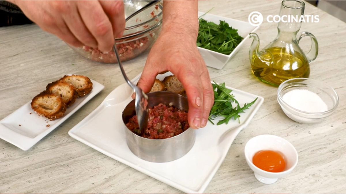 Receta de steak tartar  paso 4