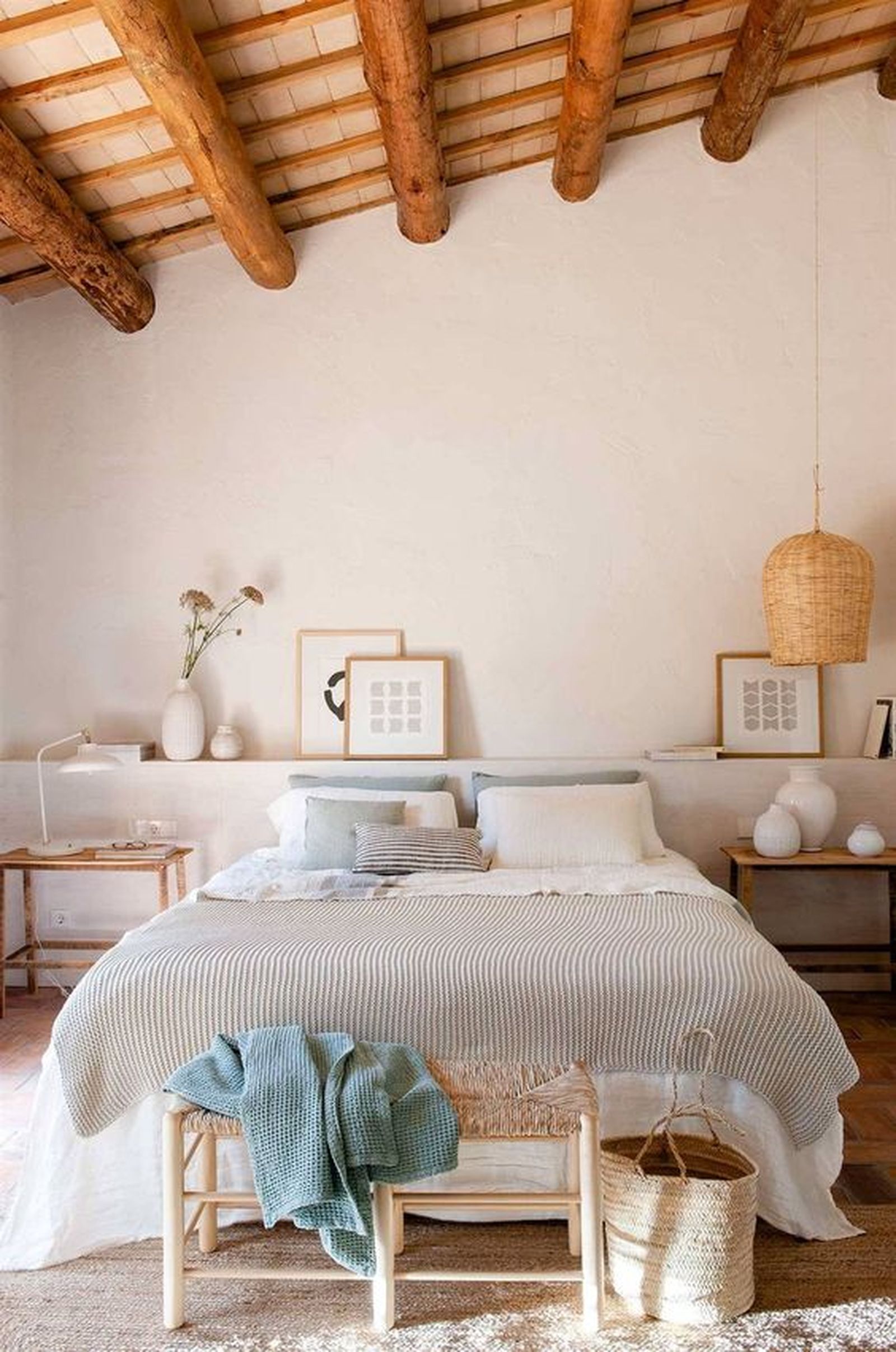 ideas decorar cuarto cesta mimbre