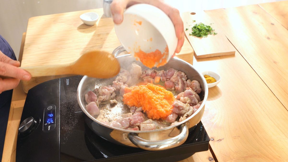 Pollo al curry   Paso 4