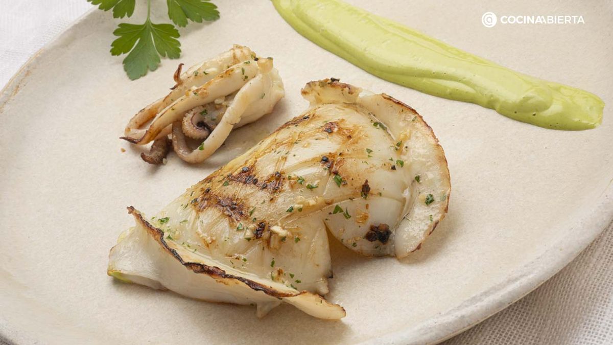 Sepia a la plancha con ajo y perejil, receta de Karlos Arguiñano