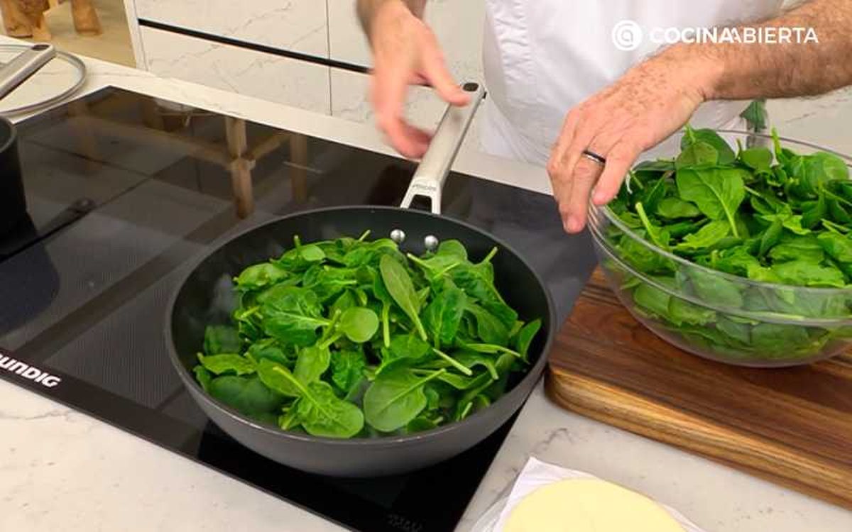 Rehoga las espinacas