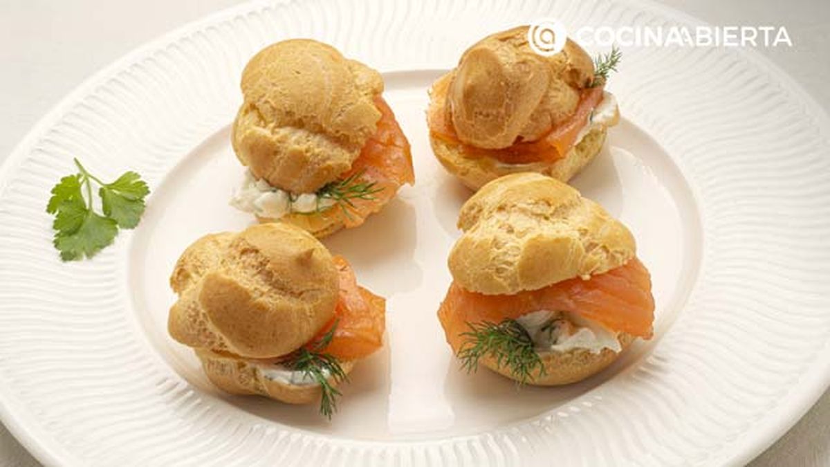 petit choux salmon ahumado