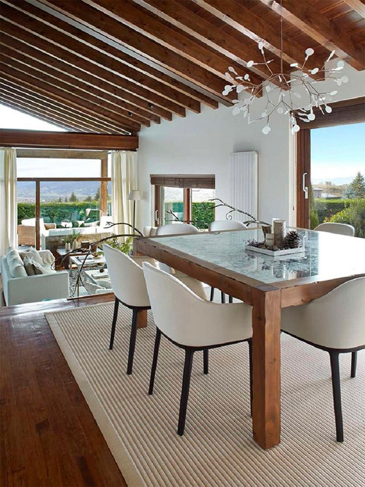 Claves para decorar casas de campo de estilo rustico moderno 3