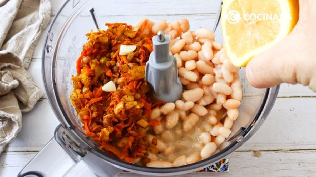 receta hummus de alubias blancas y curry paso 2