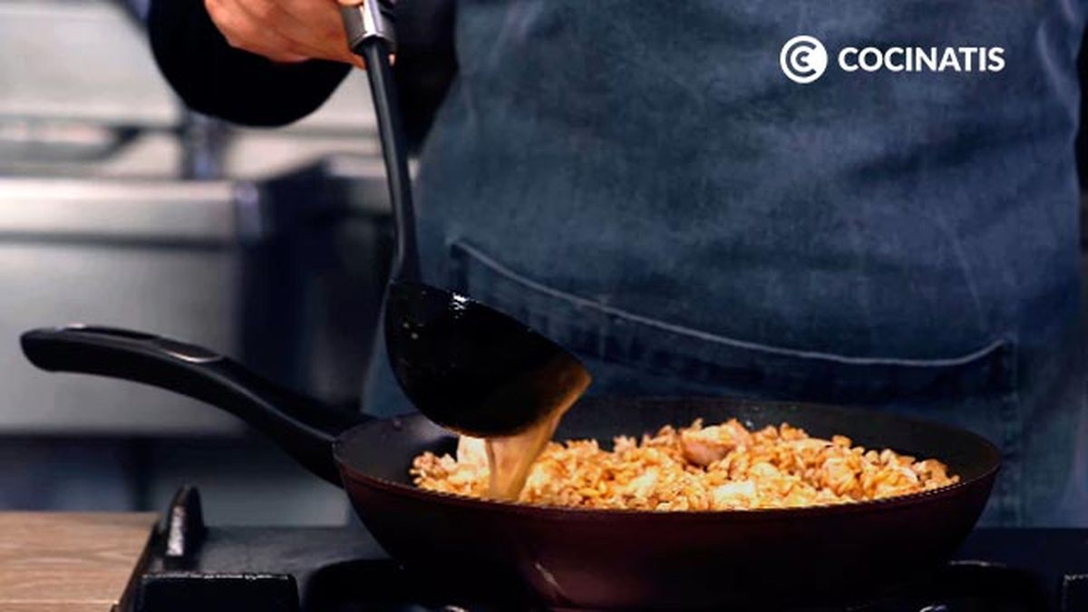 Receta de risotto mar y montaña  paso 5