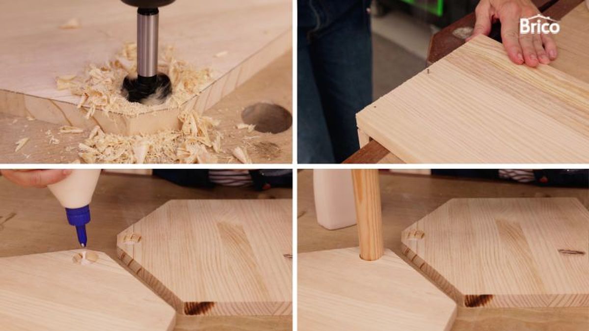 Unir los laterales y fijar el asa