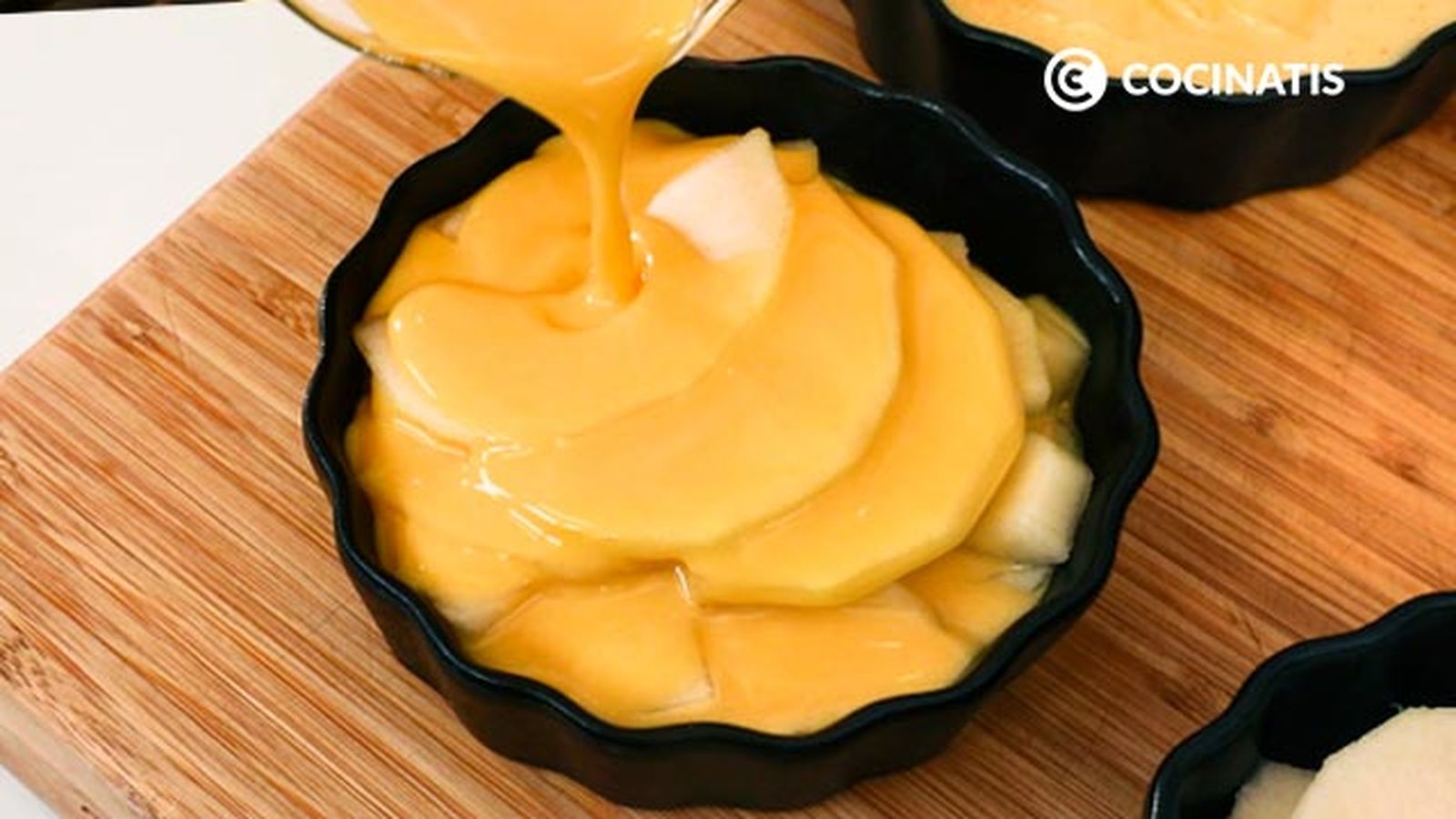 Receta de flognarde de pera paso 4 Receta de flognarde de pera paso 4
