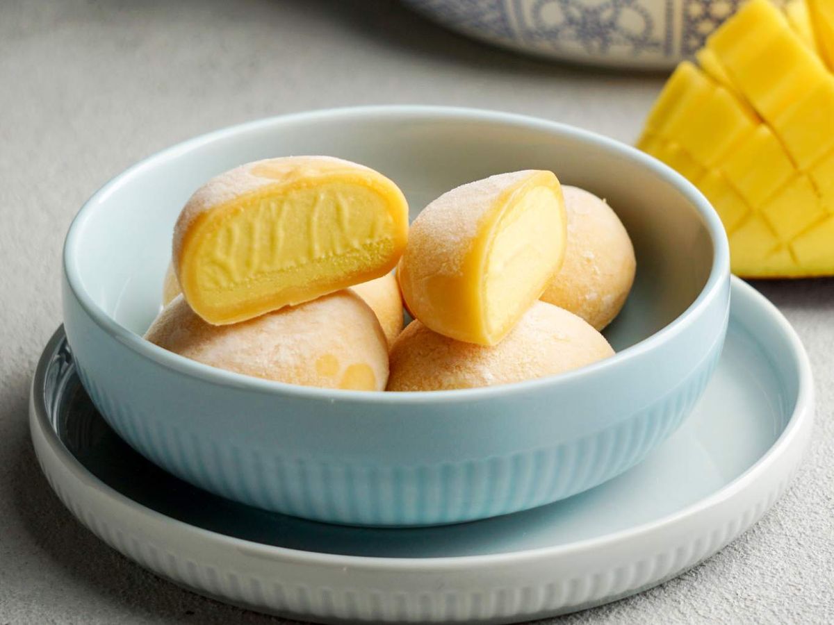 Mochis japoneses de mango