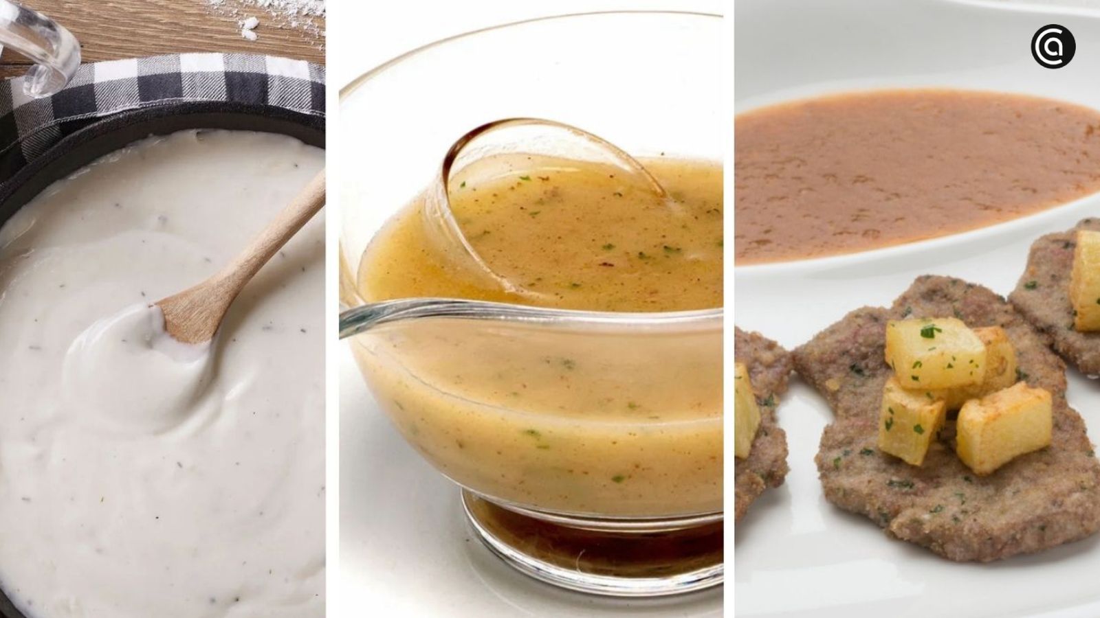 Algunas de las salsas básicas de la cocina que son la base de infinidad de recetas caseras.