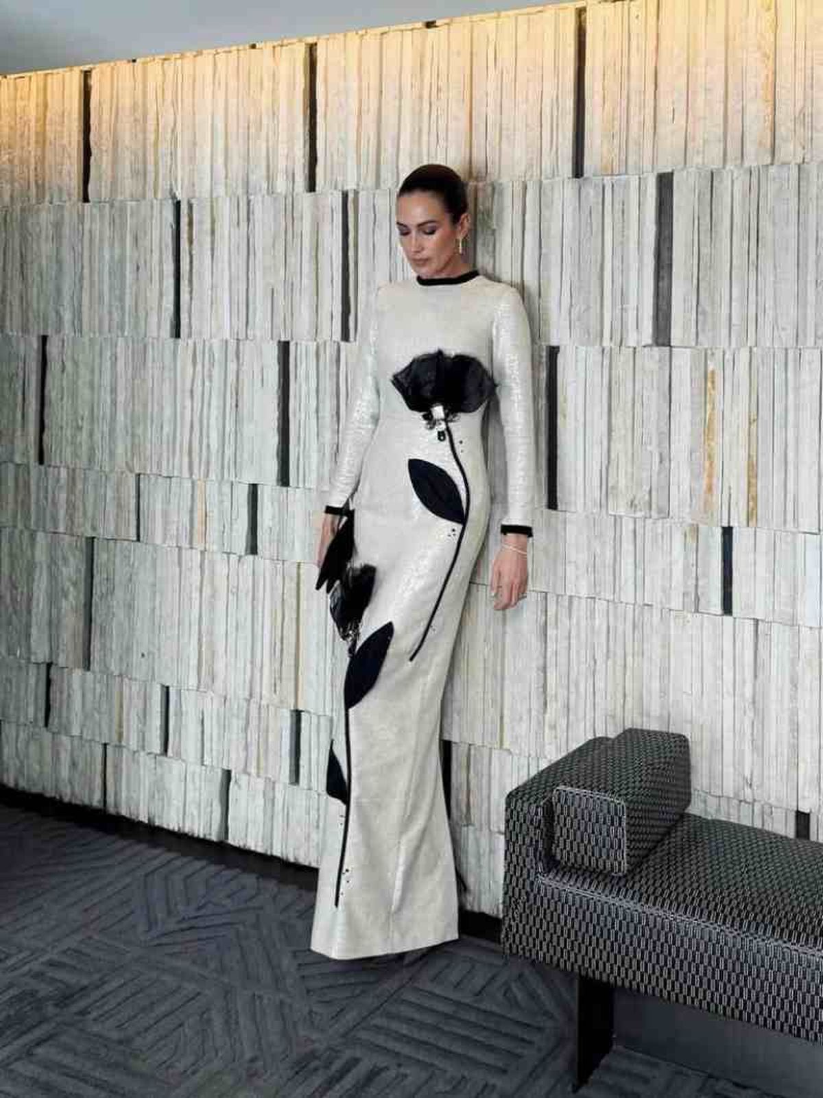 Nieves Álvarez lleva el vestido de invitada de boda más elegante