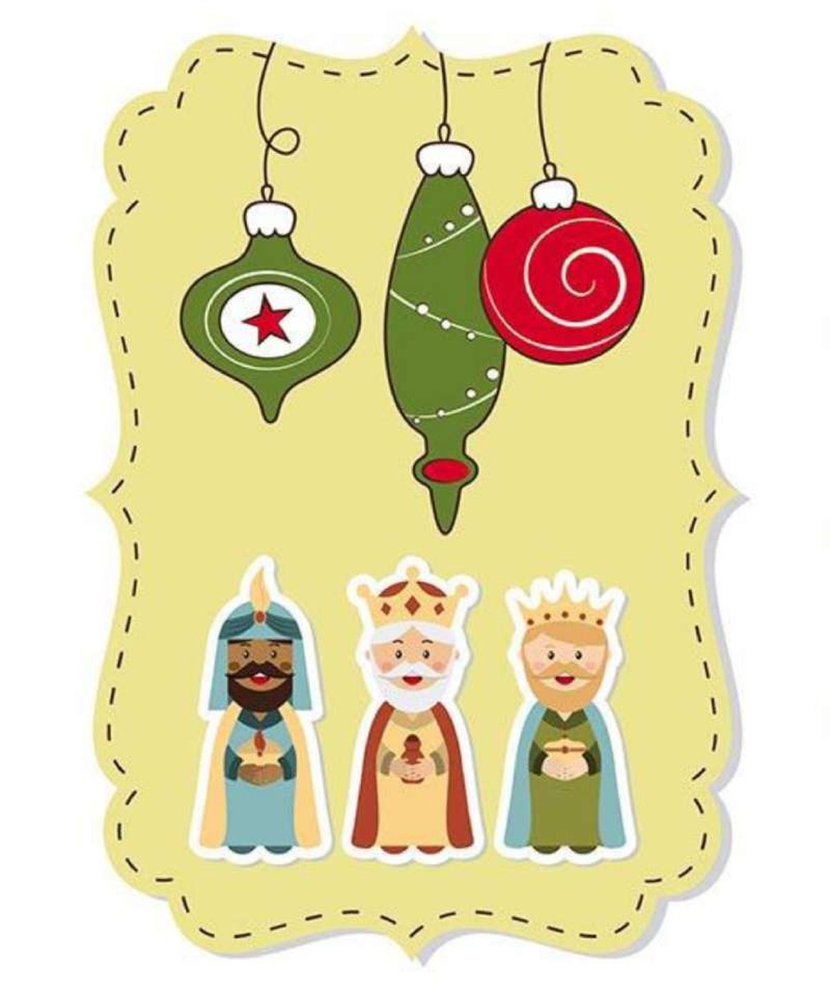 Etiqueta de los Reyes Magos para personalizar los regalos.