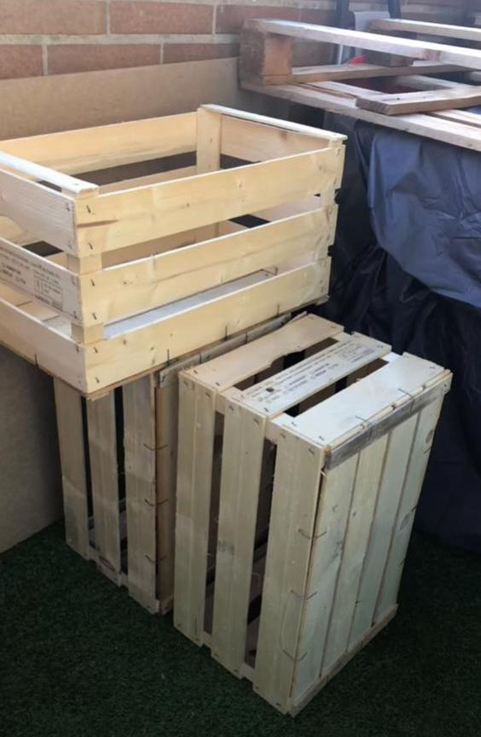 Cajas de frutas. Cajas de frutas.