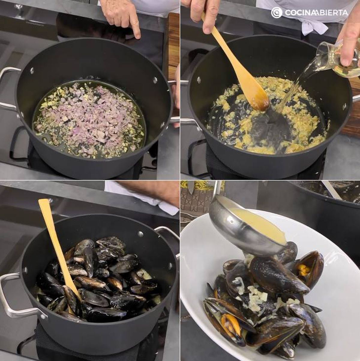 mejillones mostaza pasos